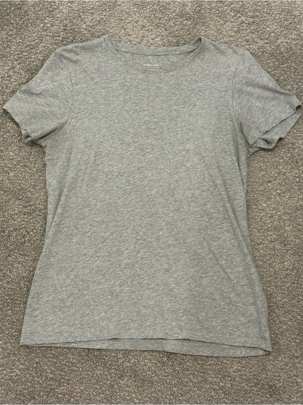 Everlane The Organic Cotton Crew - Heather Grey